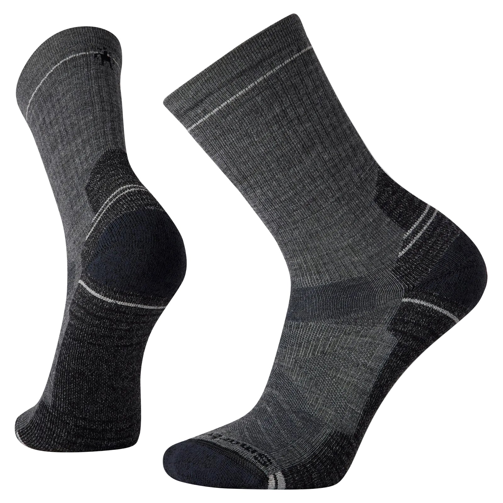 SMARTWOOL Unisex Hike Crew Socks Light Cushion Medium Gray
