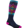DARN TOUGH Women’s Echo Over-the-Calf Midweight Ski & Snowboard Socks 8048 Eclipse