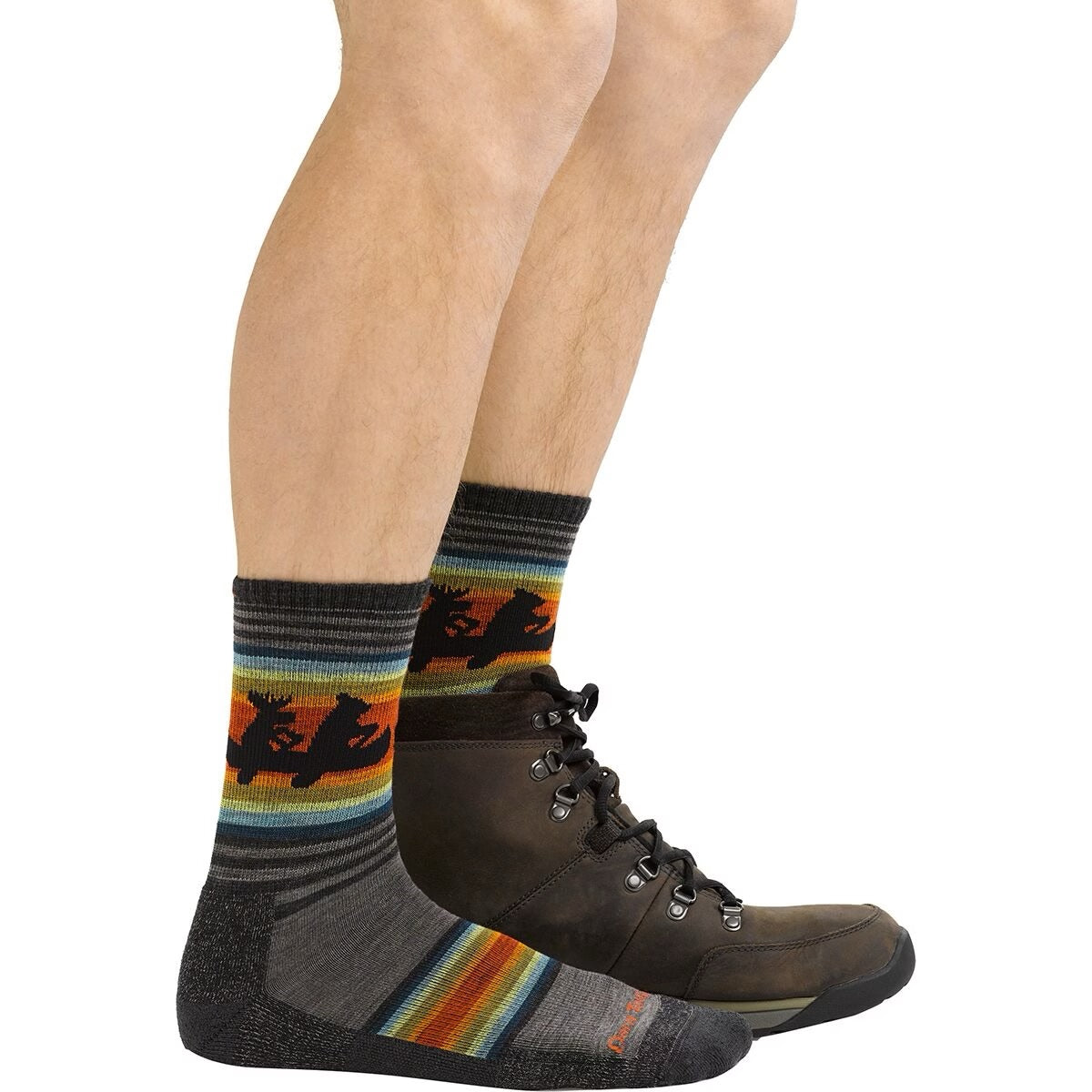 DARN TOUGH Men’s Willoughby Micro Crew Lightweight Hiking Socks 5003 Taupe