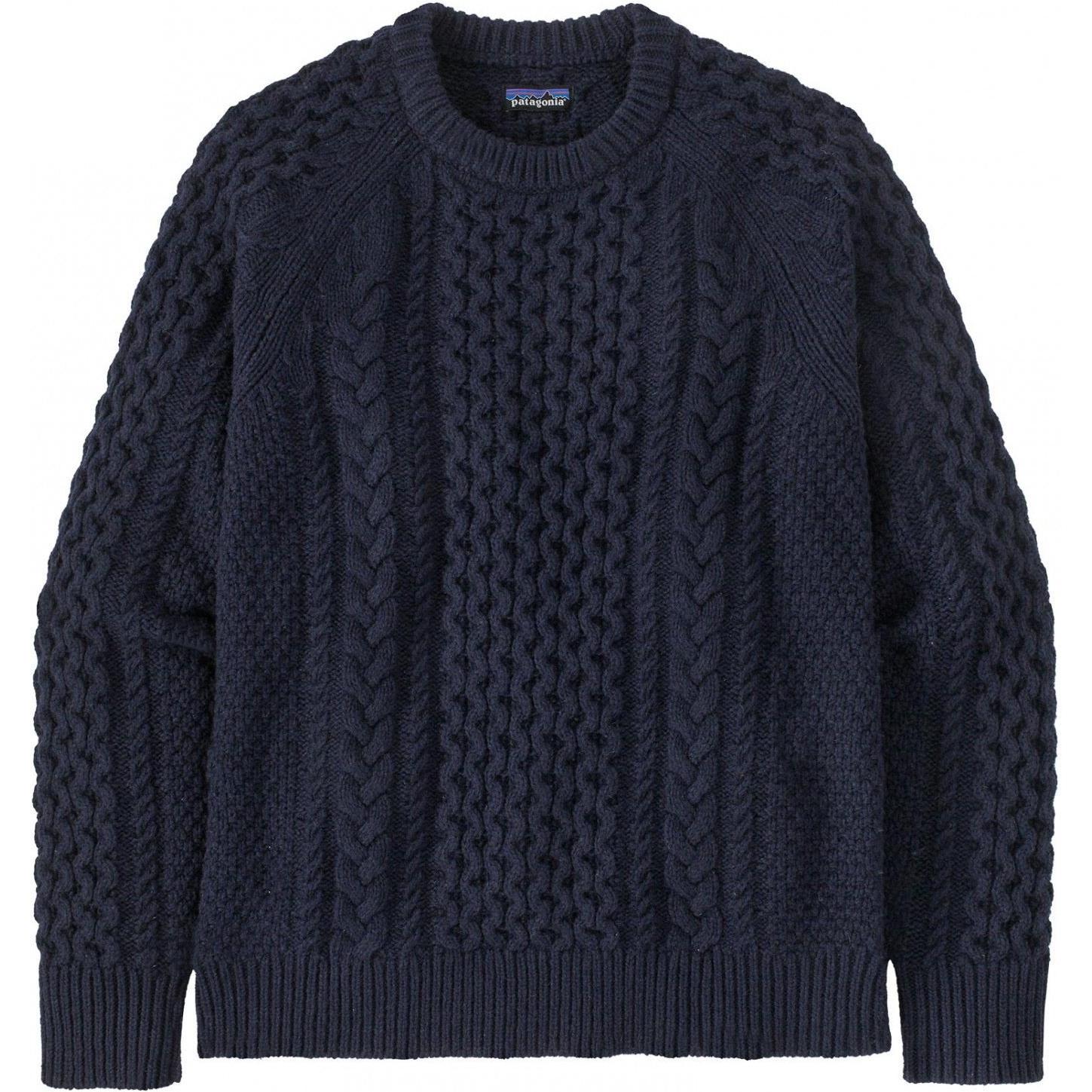 PATAGONIA Men's Sweater Recycled Wool-Blend Cable-Knit