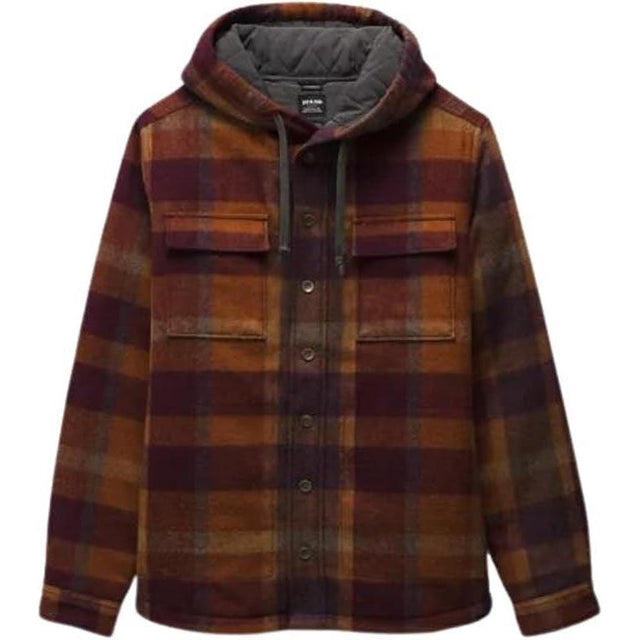 PRANA Men's Asgard Hooded Flannel Long Sleeve Shirt