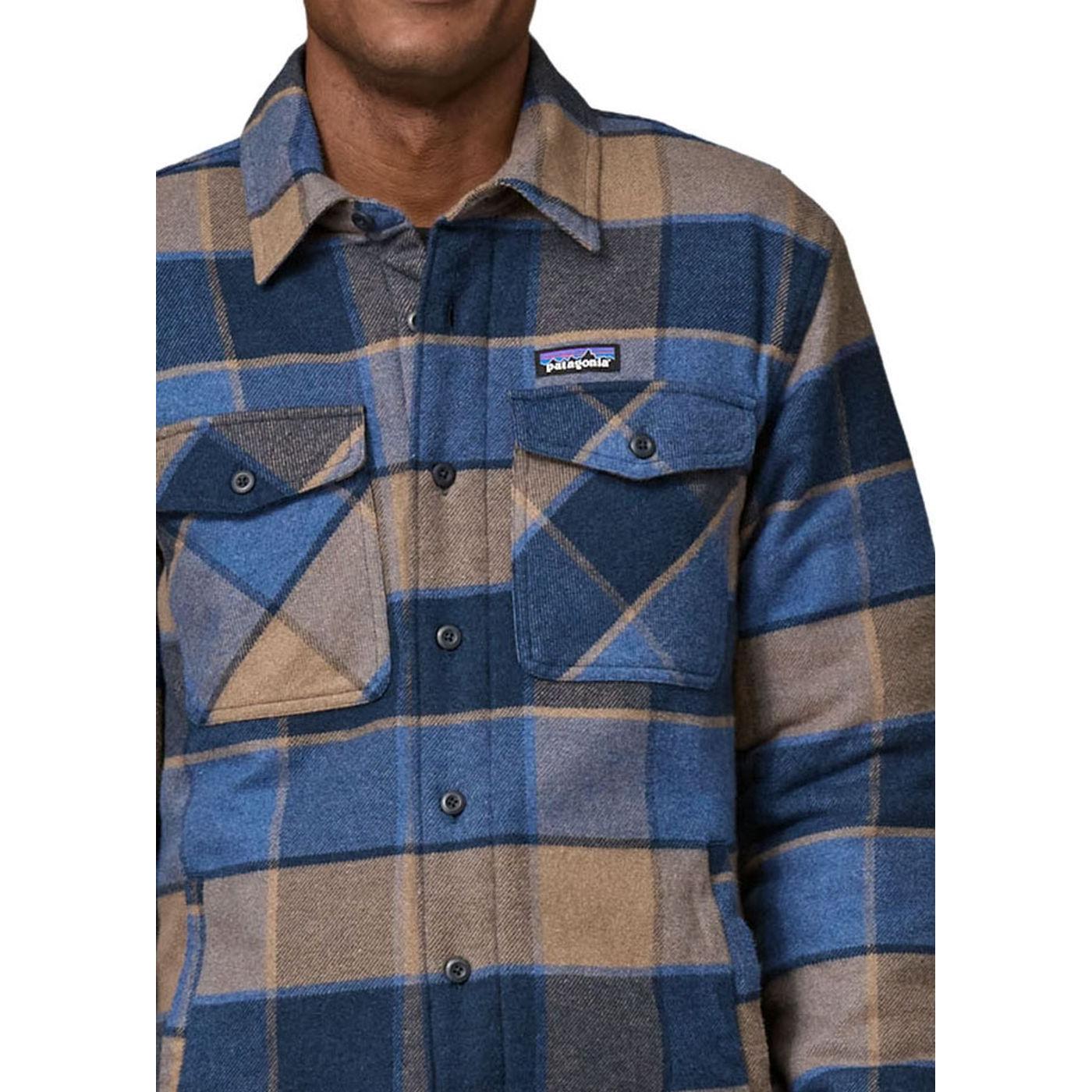 PATAGONIA Men's Long Sleeve Lightweight Insulated Fjord Flannel Shirt