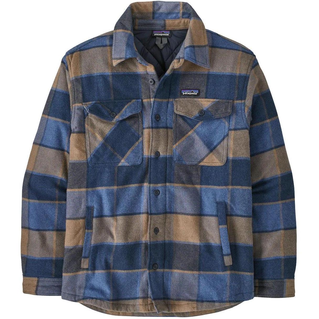 PATAGONIA Men's Long Sleeve Lightweight Insulated Fjord Flannel Shirt