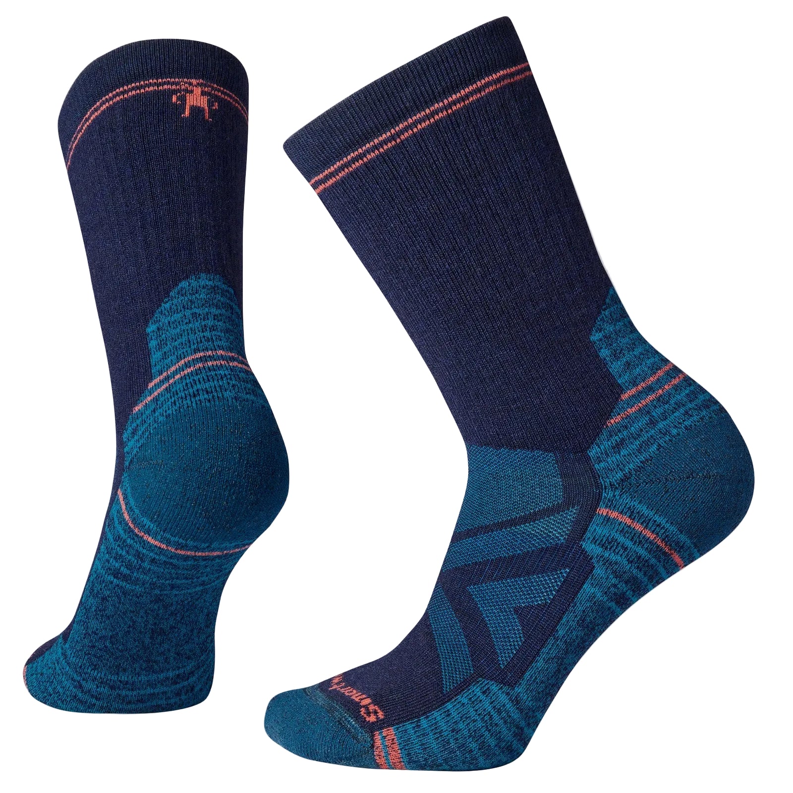 SMARTWOOL Women's Hike Crew Socks - Full Cushion Deep Navy