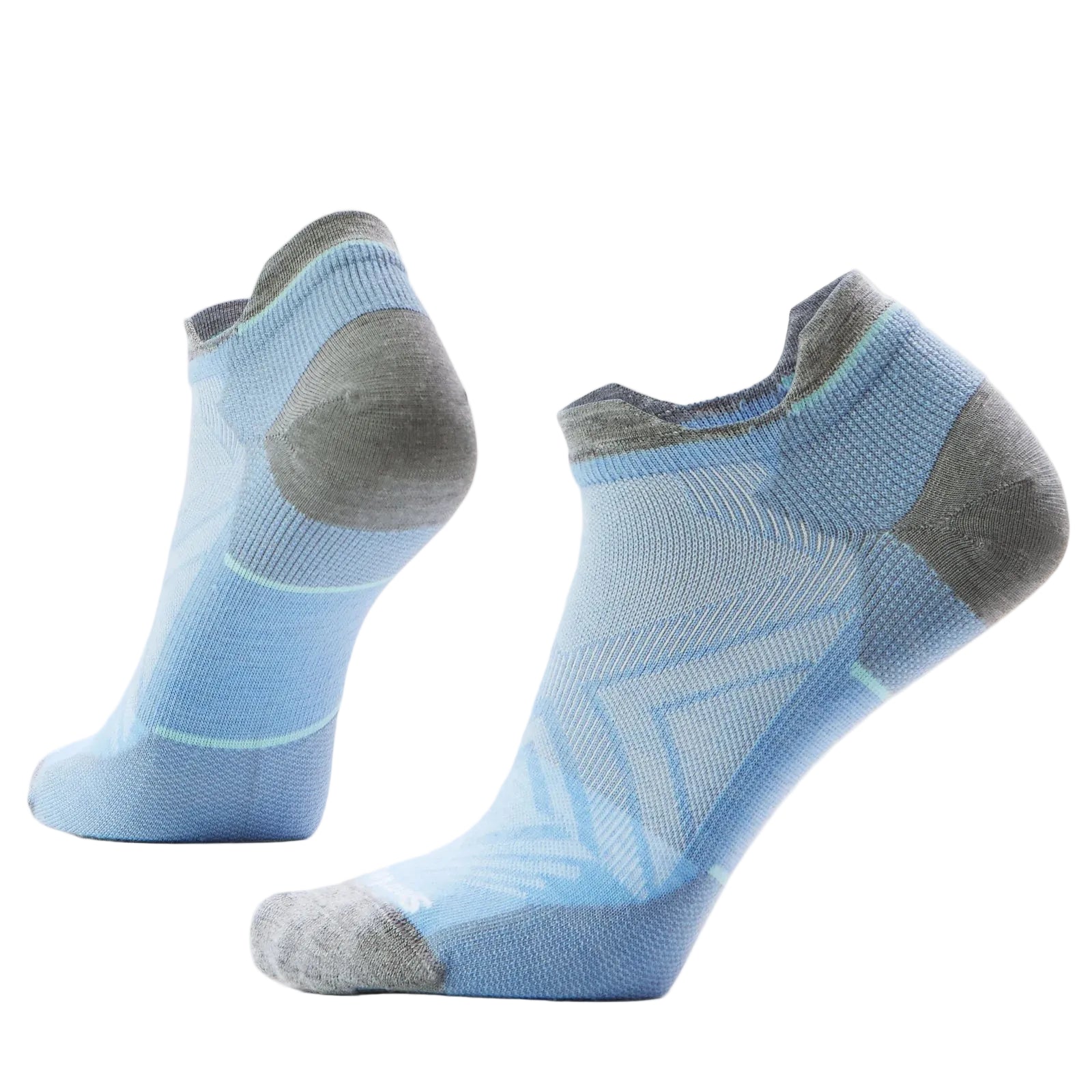 SMARTWOOL Women's Run Low Ankle Zero Cushion Socks Serene Blue