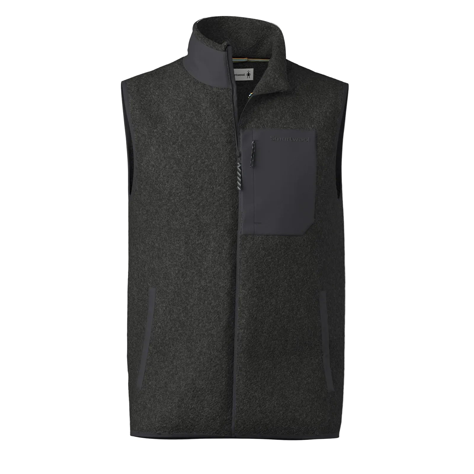 SMARTWOOL Men's Second Cut Fleece Vest Charcoal