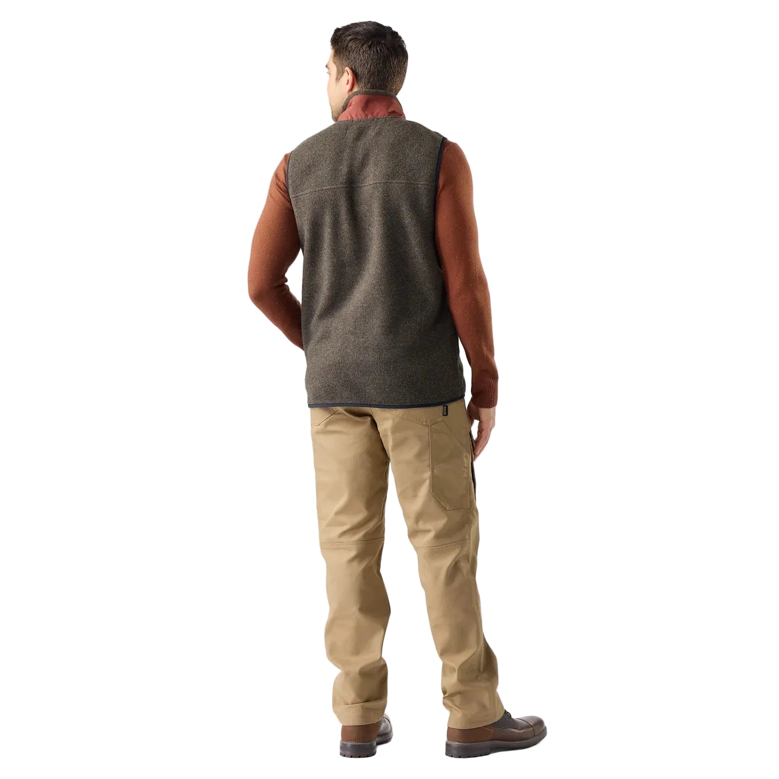 SMARTWOOL Men's Second Cut Fleece Vest Burnt Sienna