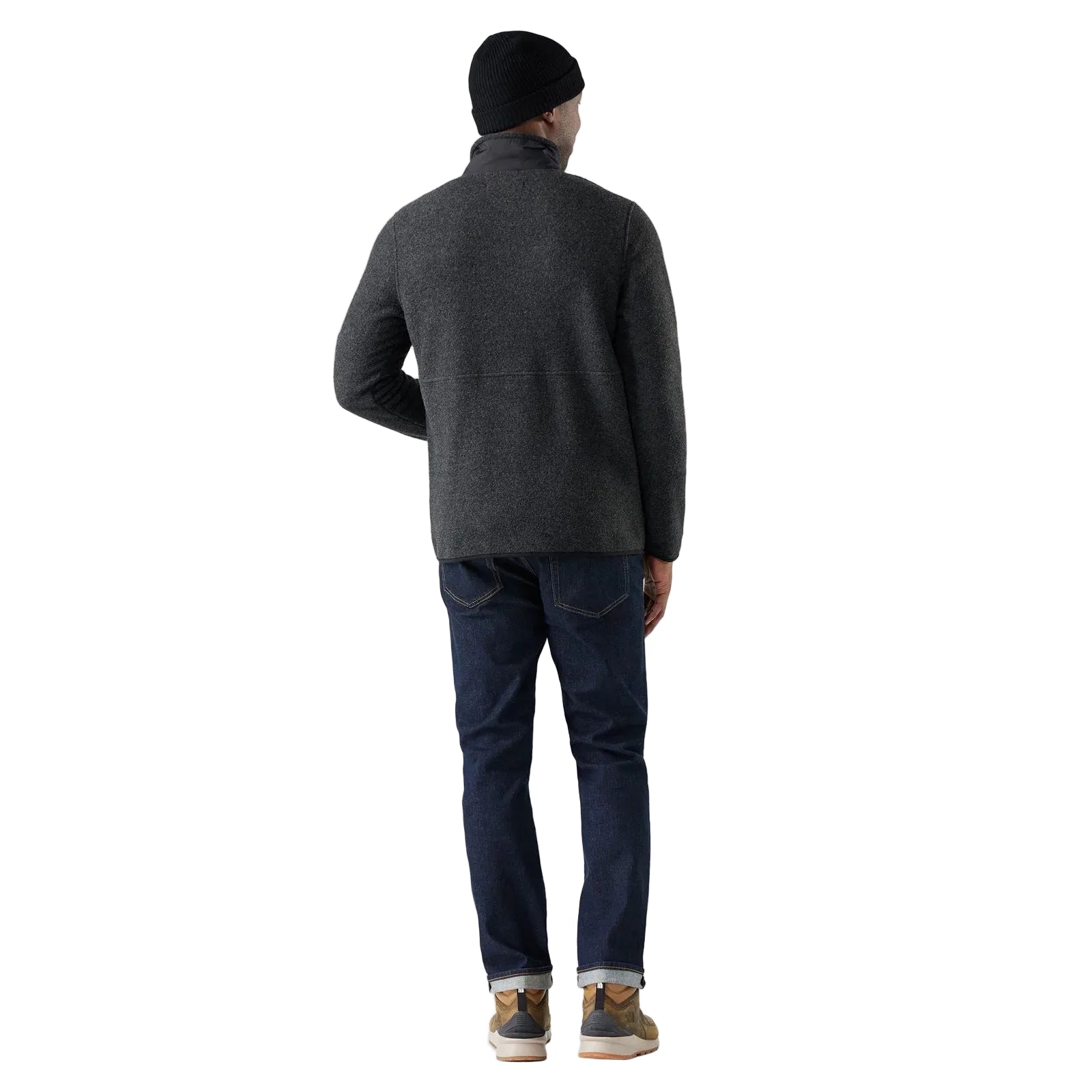 SMARTWOOL Men's Second Cut Fleece Half Zip Charcoal