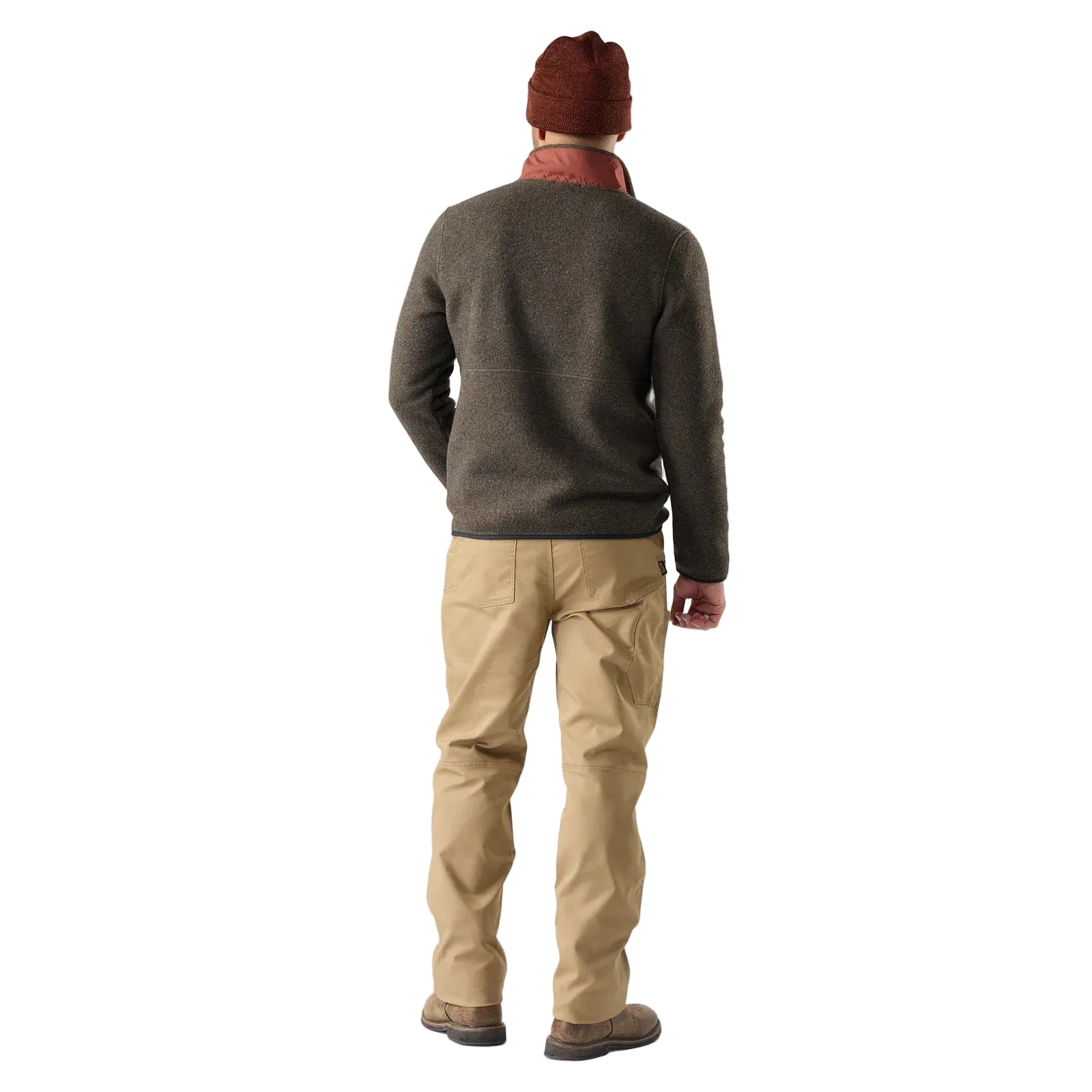 SMARTWOOL Men's Second Cut Fleece Half Zip Burnt Sienna