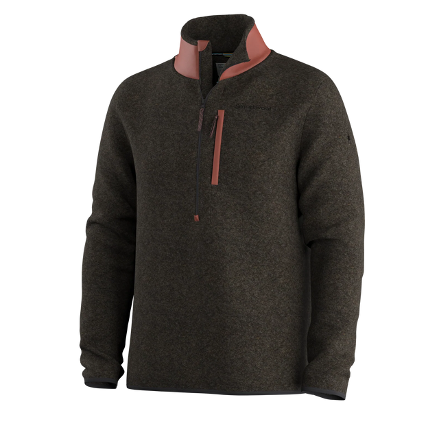 SMARTWOOL Men's Second Cut Fleece Half Zip Burnt Sienna