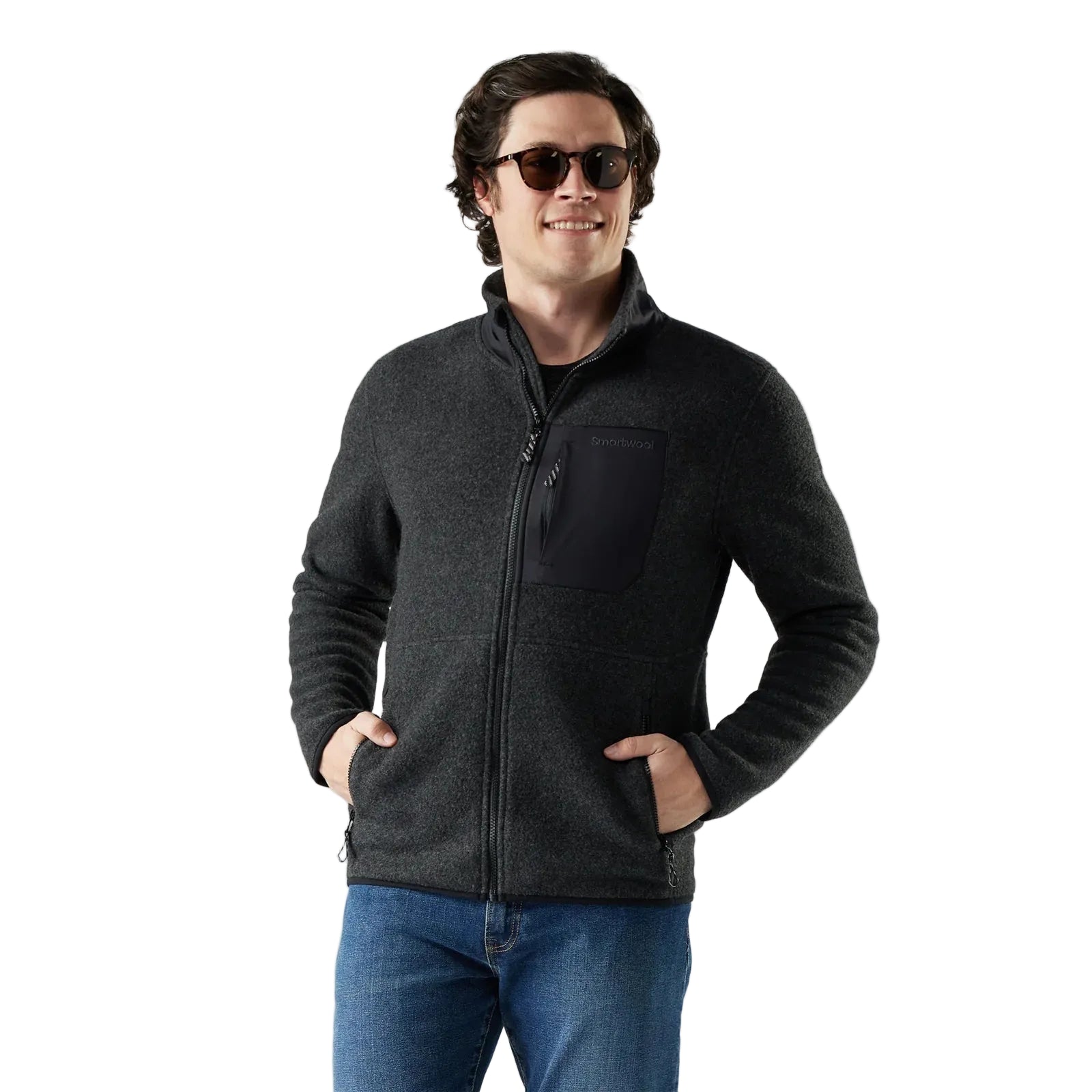 SMARTWOOL Men's Second Cut Fleece Jacket Charcoal