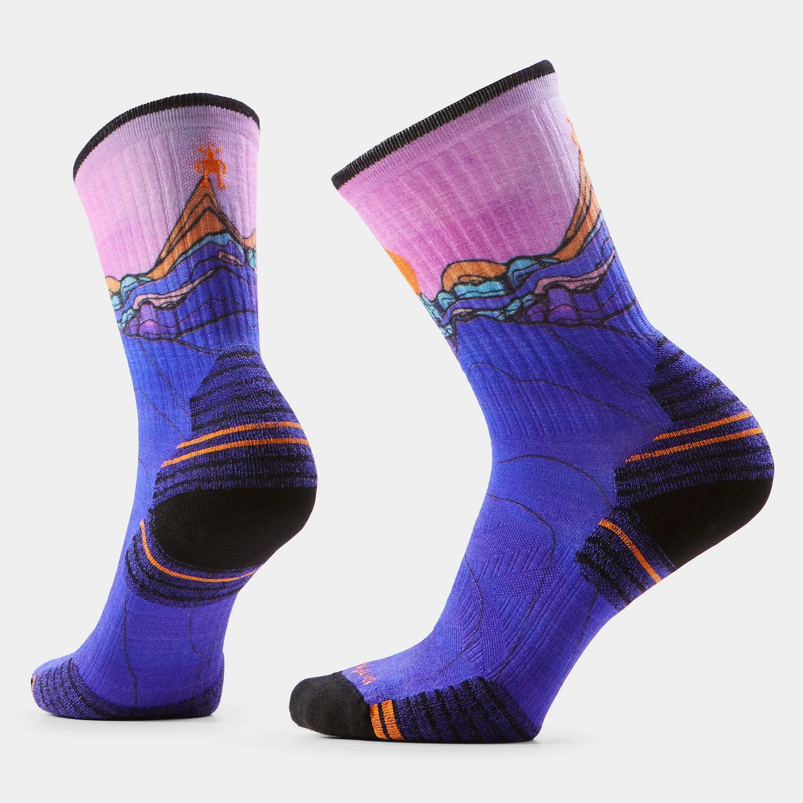 SMARTWOOL Women's Hike Mountain Sunrise Print Crew Sock