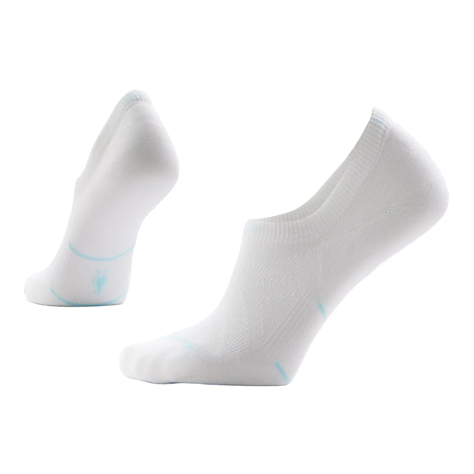 SMARTWOOL Women's Run No Show Zero Cushion Socks White