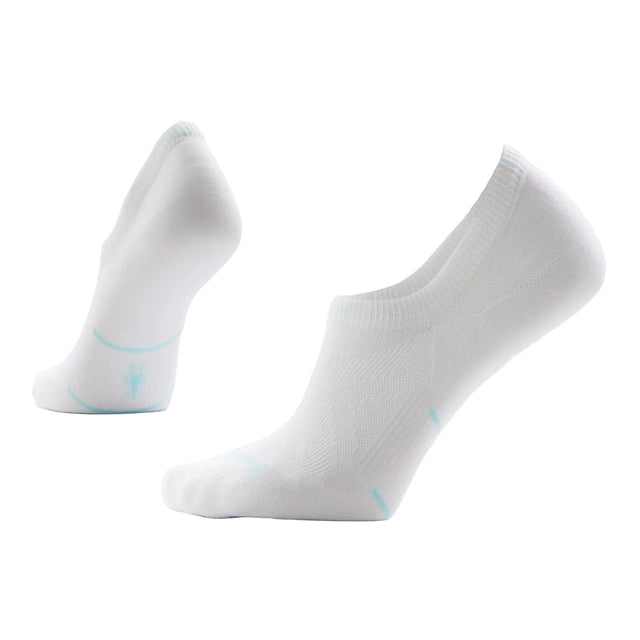 SMARTWOOL Women's Run No Show Zero Cushion Socks White