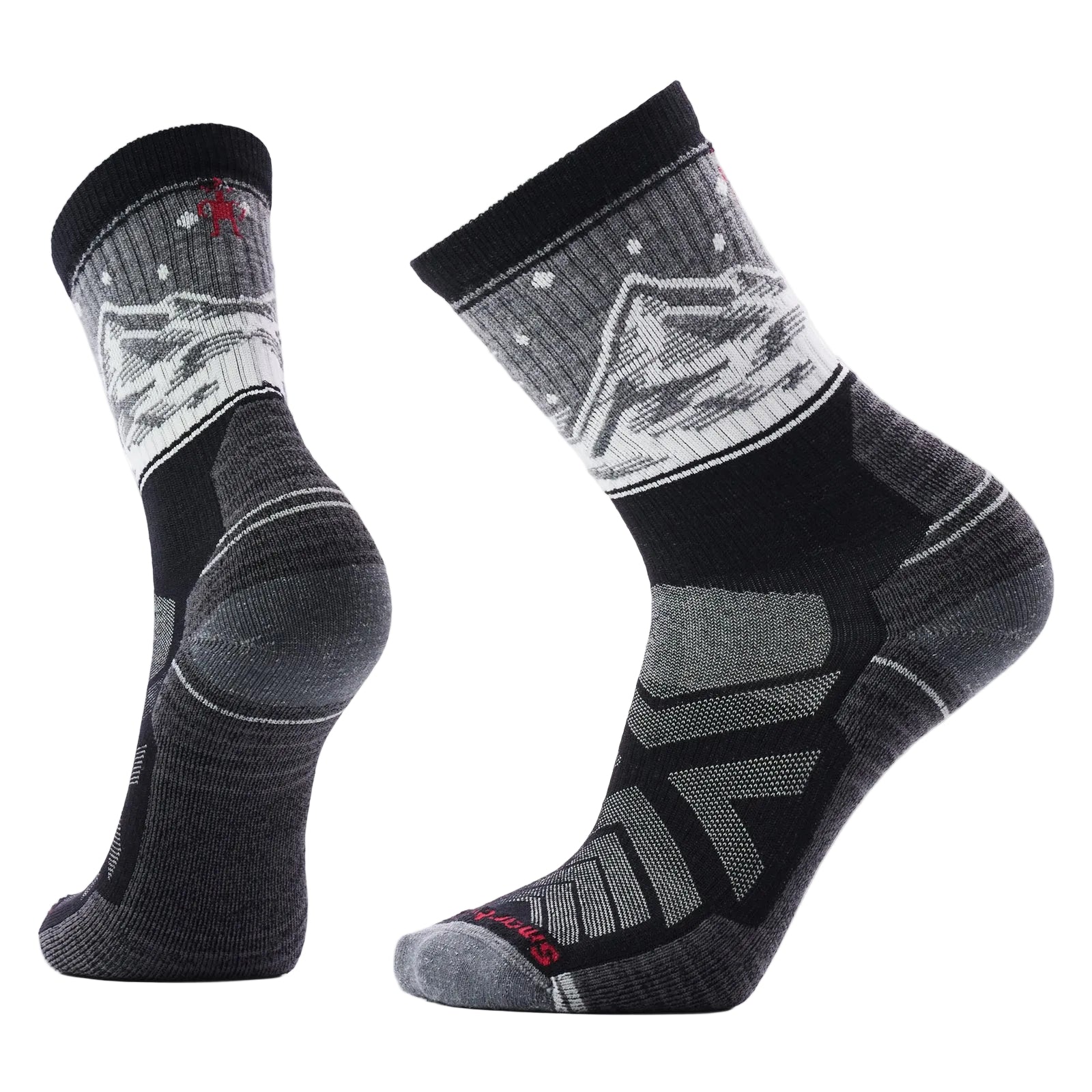 SMARTWOOL Hike Valley View Crew Socks Light Cushion Black