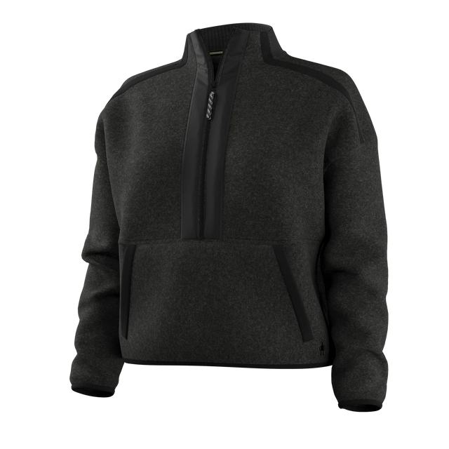 SMARTWOOL Women's Second Cut Fleece Half Zip Charcoal