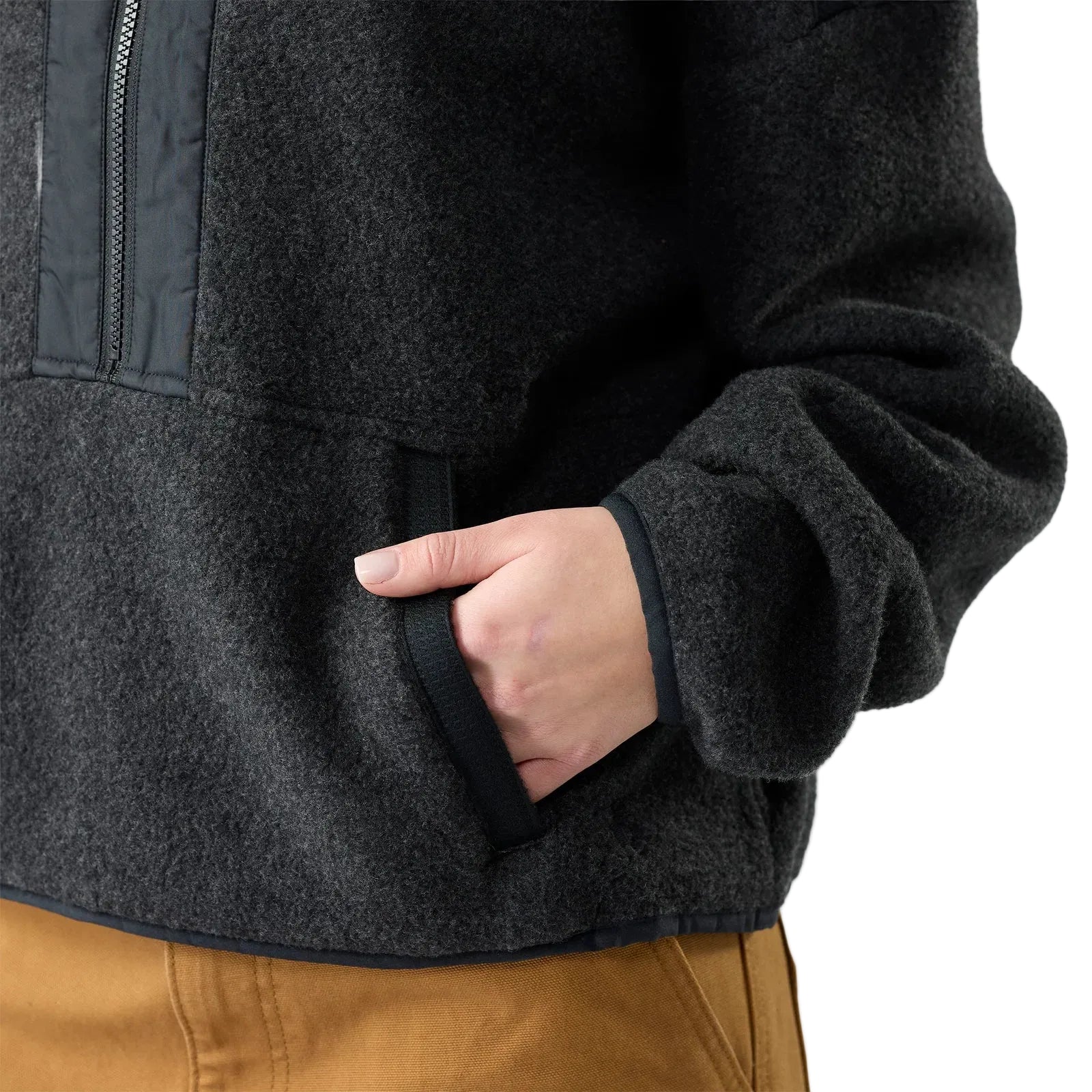 SMARTWOOL Women's Second Cut Fleece Half Zip Charcoal