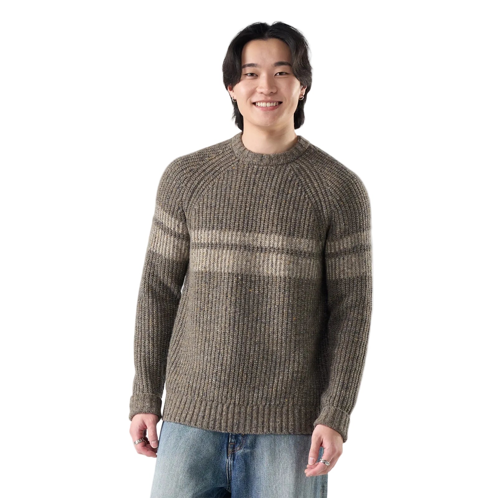 SMARTWOOL Men's Fisherman Crew Sweater Mocha