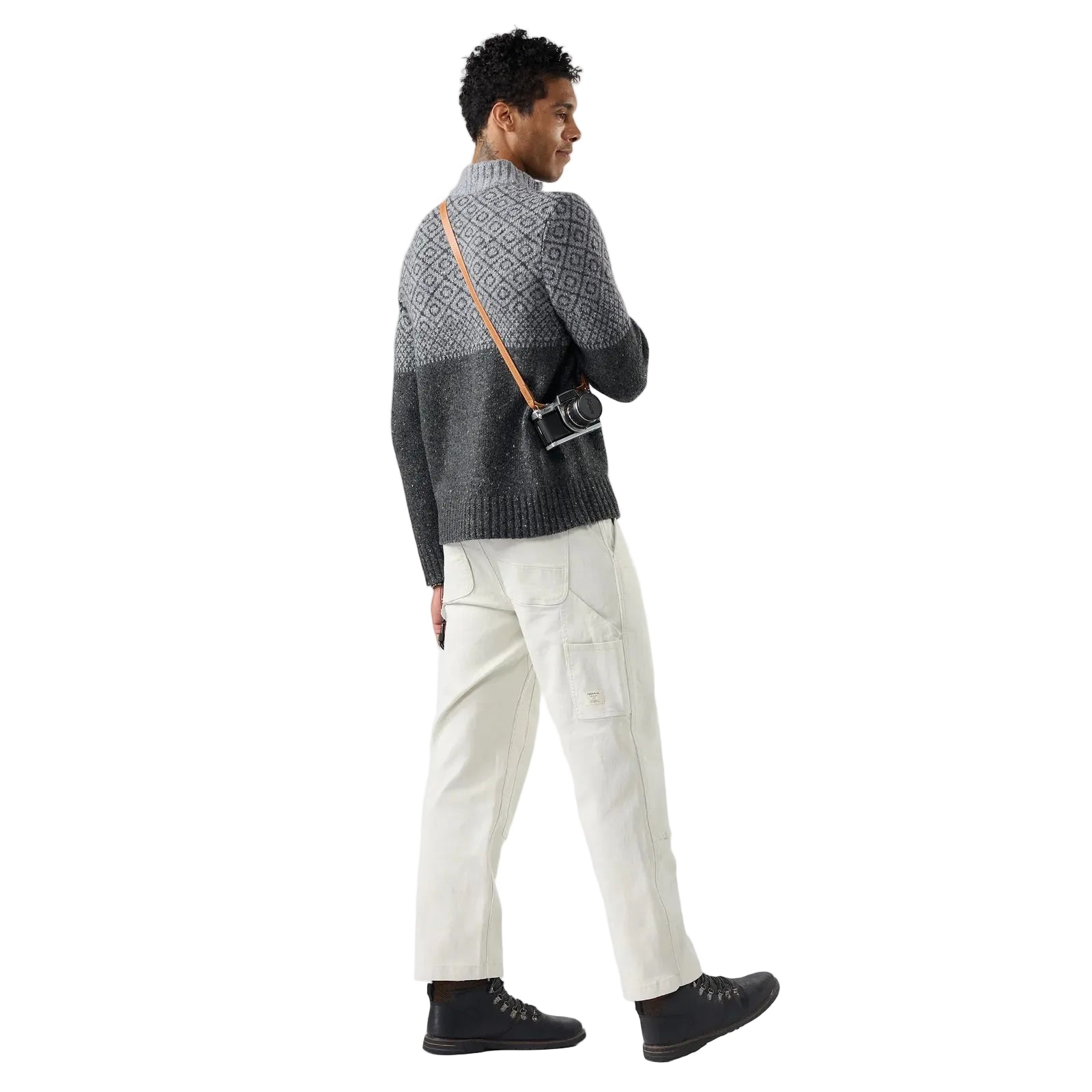 SMARTWOOL Men's Summit 1/4 Zip Sweater Charcoal Heather