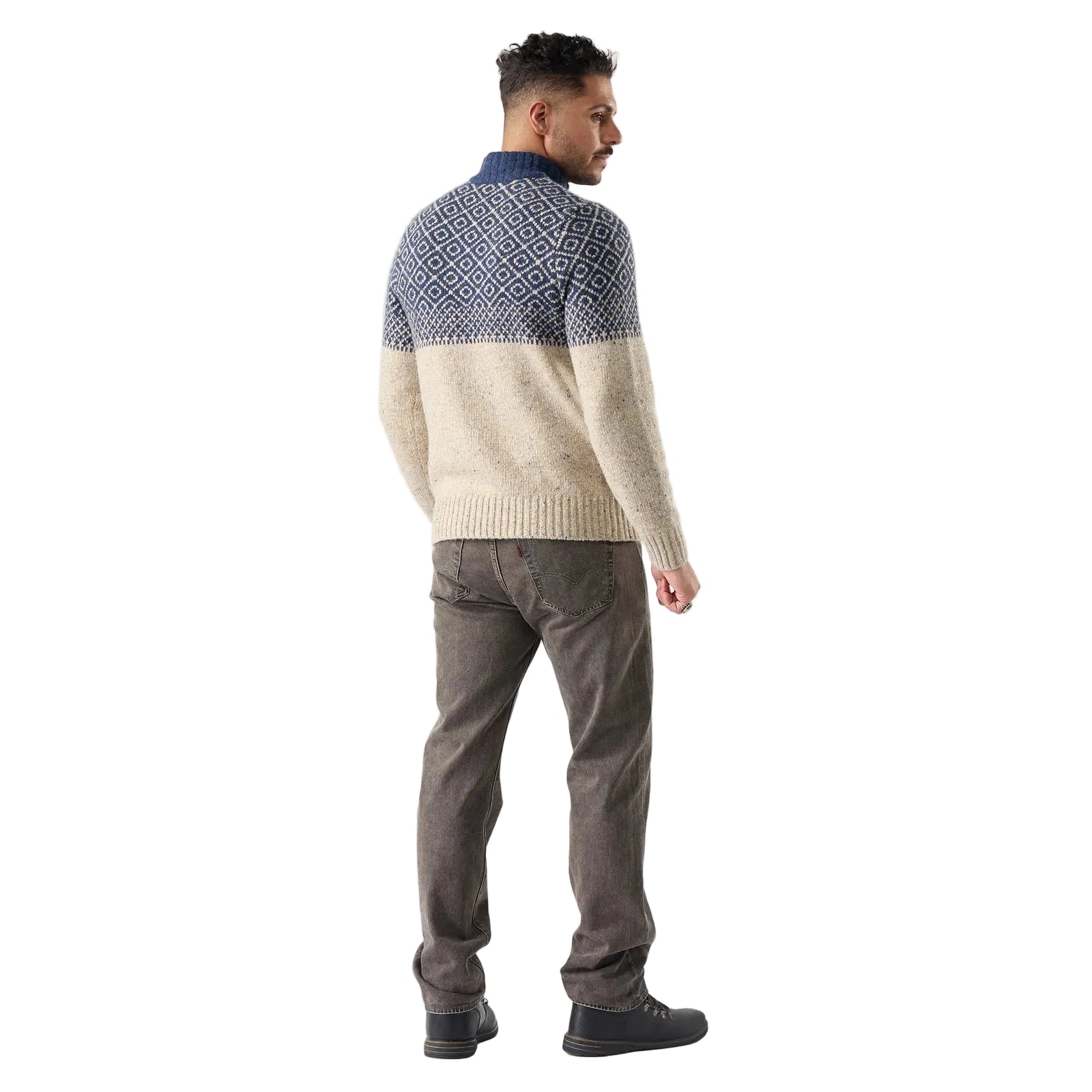 SMARTWOOL Men's Summit 1/4 Zip Sweater Oat Heather