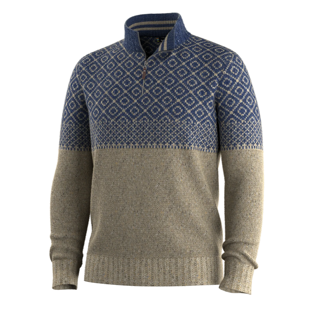 SMARTWOOL Men's Summit 1/4 Zip Sweater Oat Heather