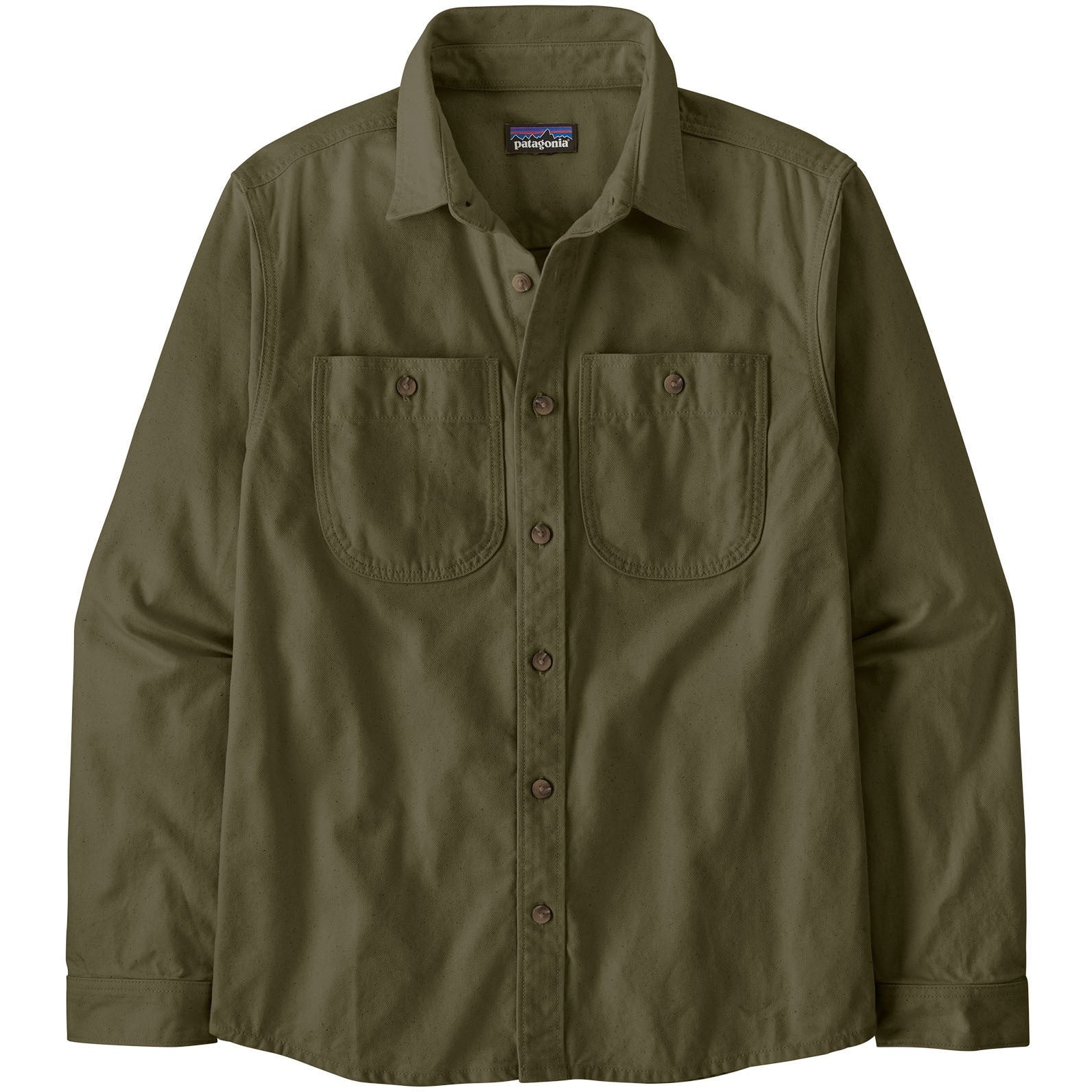 PATAGONIA Men's Point Reyes Canvas Shirt Basin Green
