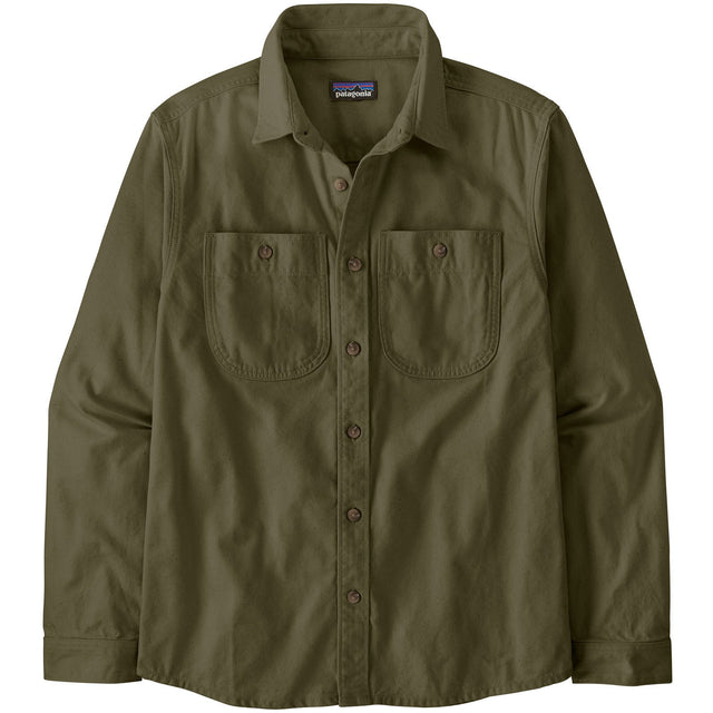 PATAGONIA Men's Point Reyes Canvas Shirt Basin Green