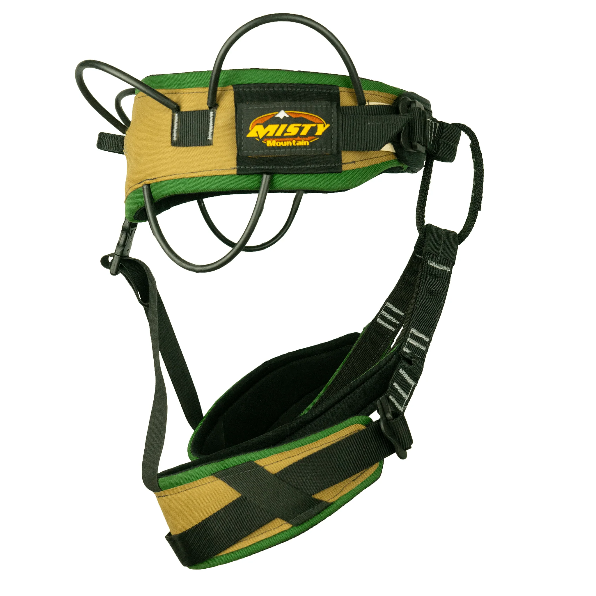 MISTY MOUNTAIN CADILLAC Quick Adjust Climbing Harness Forest Green