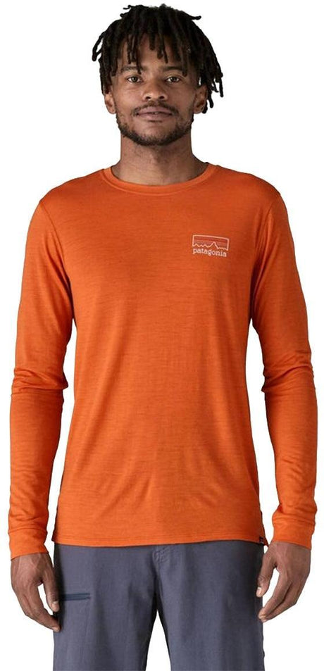 PATAGONIA Men's Long Sleeve Cool Merino Graphic Shirt