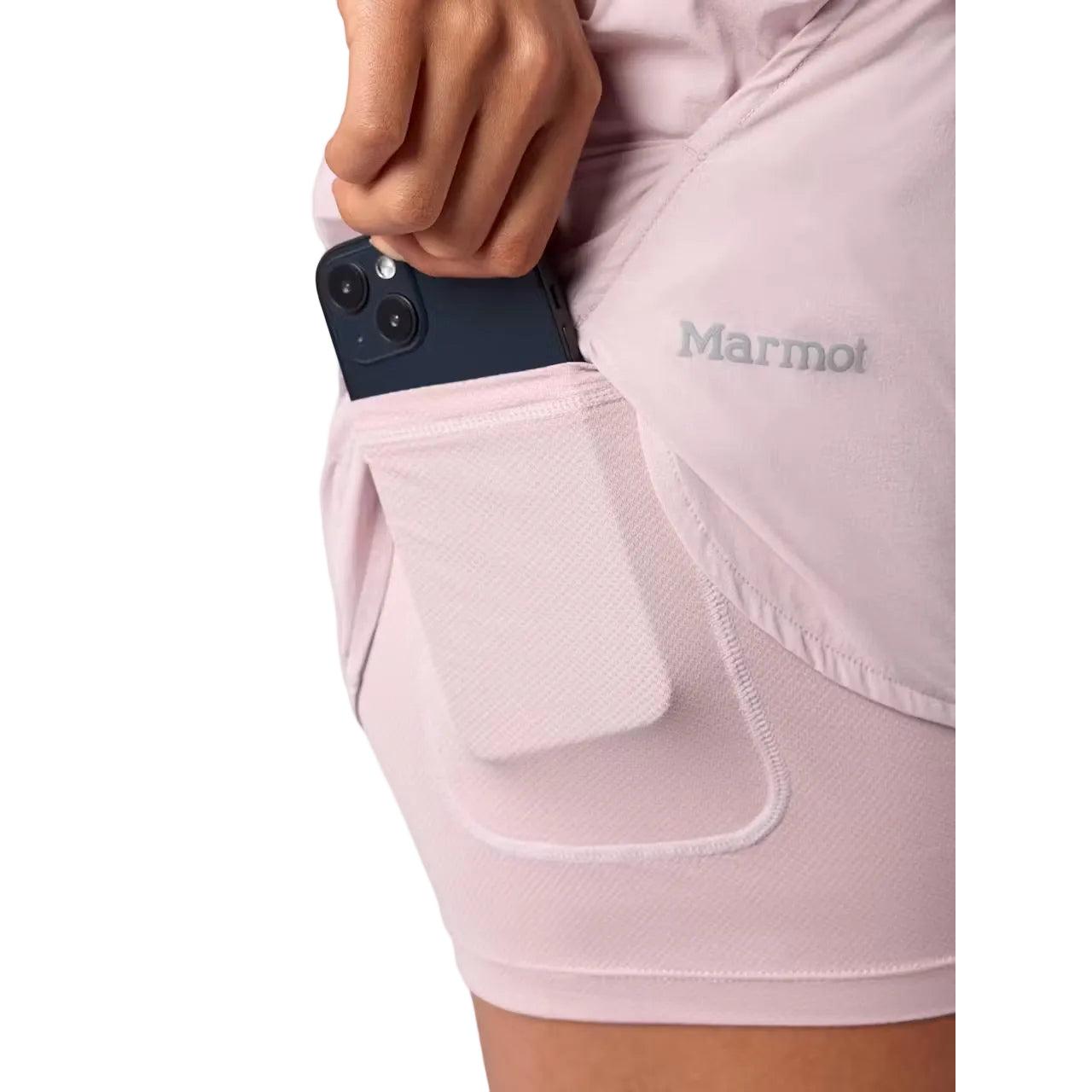 MARMOT WOMEN'S UNPAVED LINED SHORTS DUST 3"
