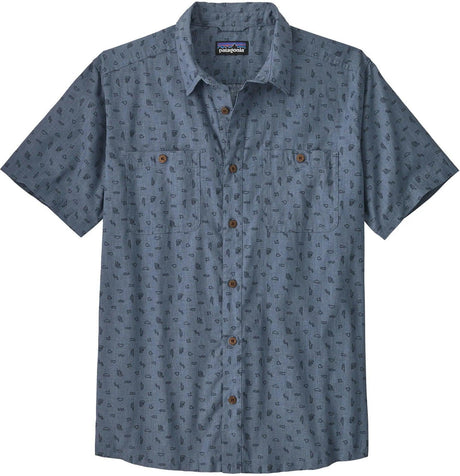 PATAGONIA Men's Short Sleeve Back Step Button-Down Shirt
