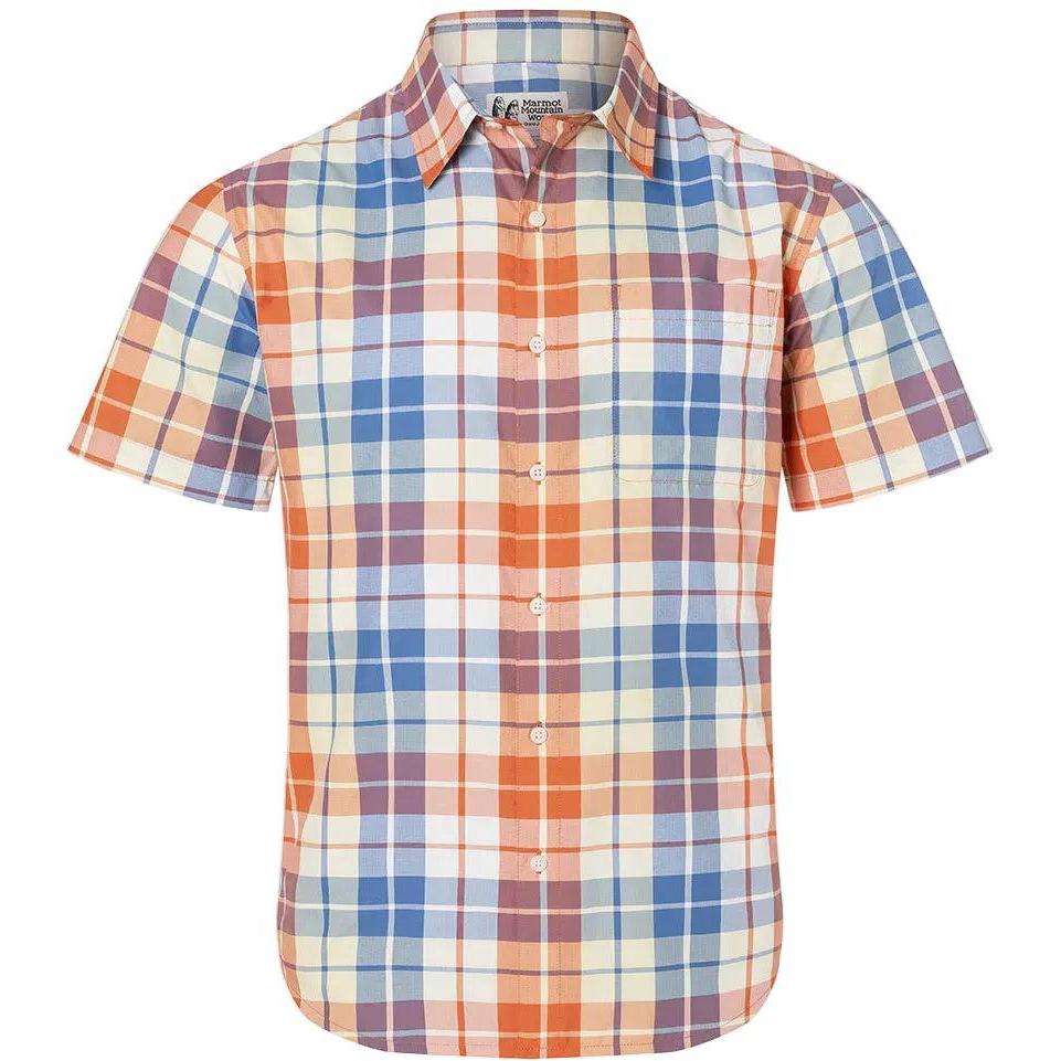 MARMOT Men's AirExchange (Arex) UPF 40 Novelty Short Sleeve Collared Shirt
