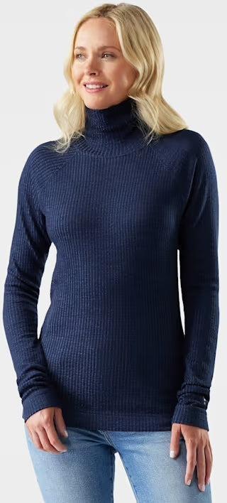 SMARTWOOL Women'sThermal Merino Rib Long Sleeve Turtleneck