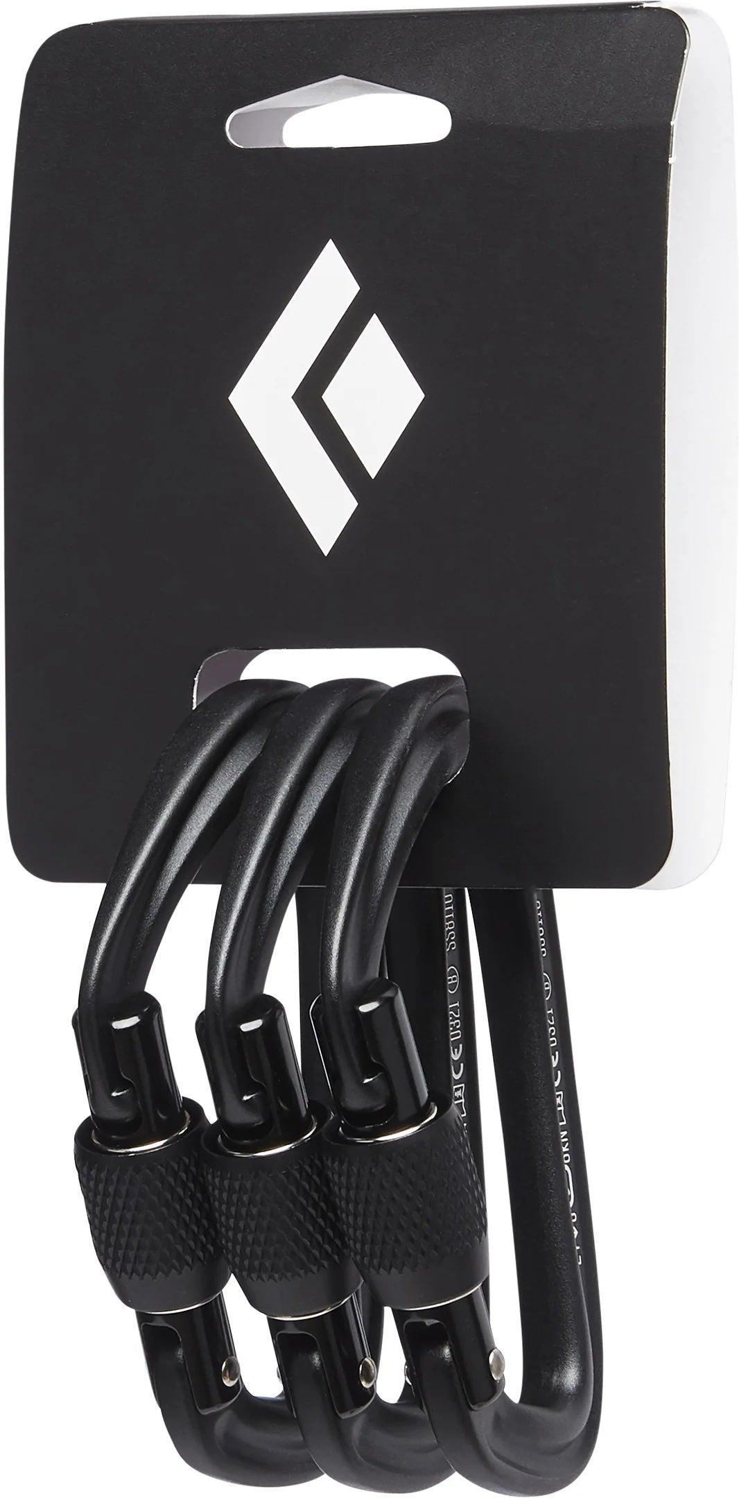 BLACK DIAMOND HOTFORGE Screw Lock Carabiner 3-pk