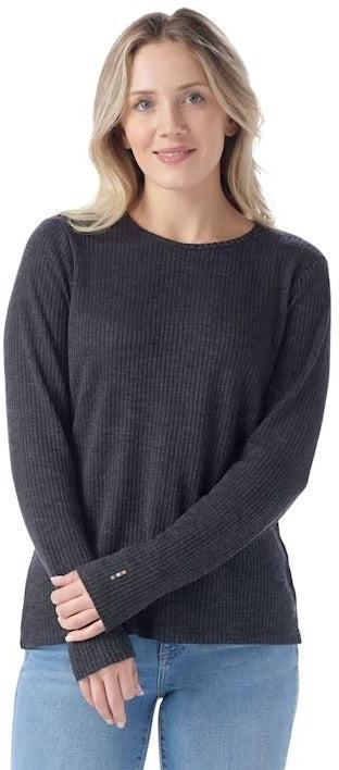 SMARTWOOL Women's Thermal Merino Rib Longsleeve Crew Shirts