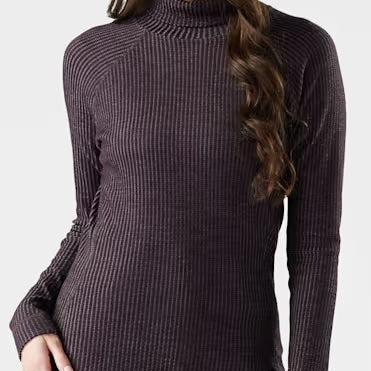 SMARTWOOL Women'sThermal Merino Rib Long Sleeve Turtleneck