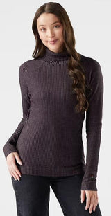SMARTWOOL Women'sThermal Merino Rib Long Sleeve Turtleneck