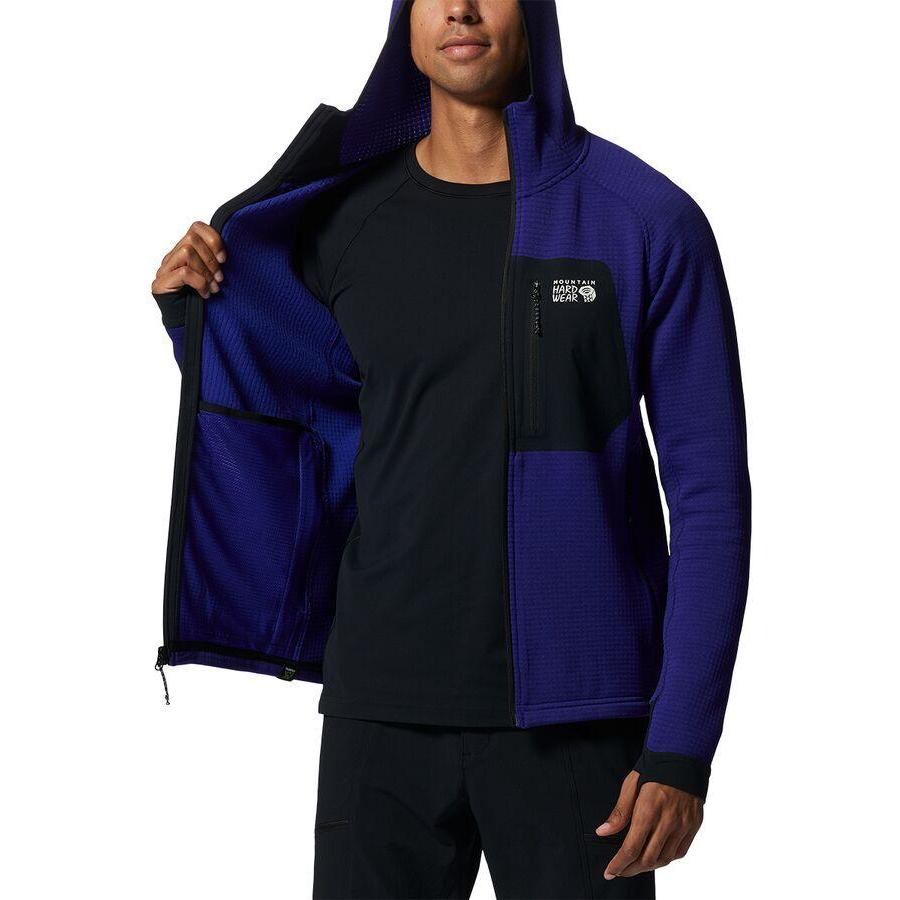 MOUNTAIN HARDWEAR Men's Polartec Power Grid Full Zip Hoody