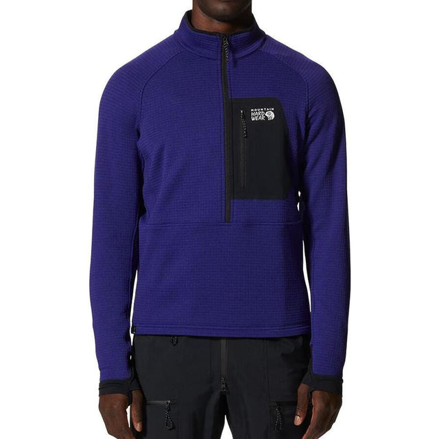 MOUNTAIN HARDWEAR Men's Polartec Power Grid Half Zip Jacket