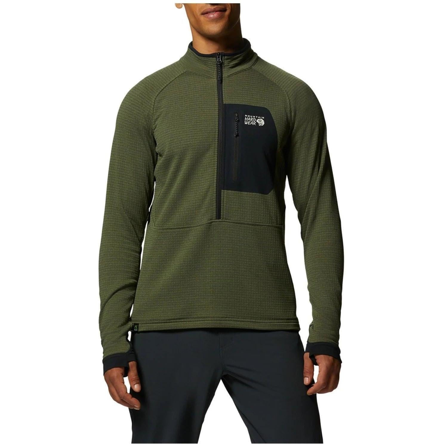MOUNTAIN HARDWEAR Men's Polartec Power Grid Half Zip Jacket