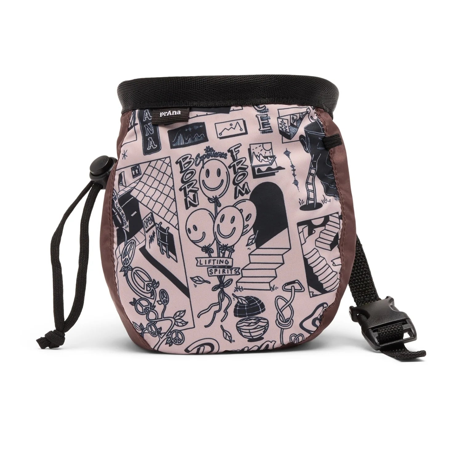 Prana Graphic Chalk Bag Mocha Downtown