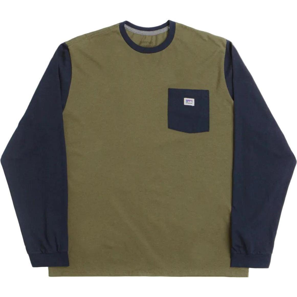 PATAGONIA Men's Long Sleeve Shop Sticker Pocket Responsibili-Tee Shirt