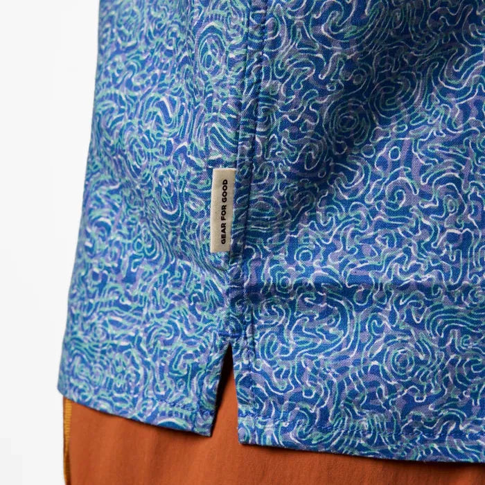 COTOPAXI MEN'S AFUERA BUTTON UP SHIRT CENOTES AZURE