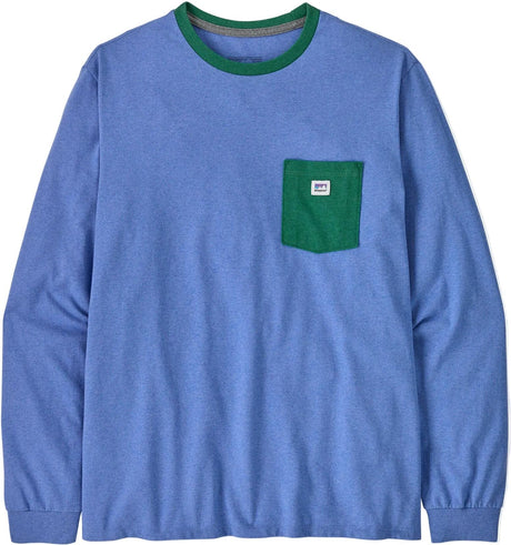 PATAGONIA Men's Long Sleeve Shop Sticker Pocket Responsibili-Tee Shirt