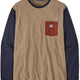 PATAGONIA Men's Long Sleeve Shop Sticker Pocket Responsibili-Tee Shirt