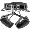 Grey Ocun Webee Big Wall climbing harness featuring a breathable, perforated foam design with three adjustable buckles.