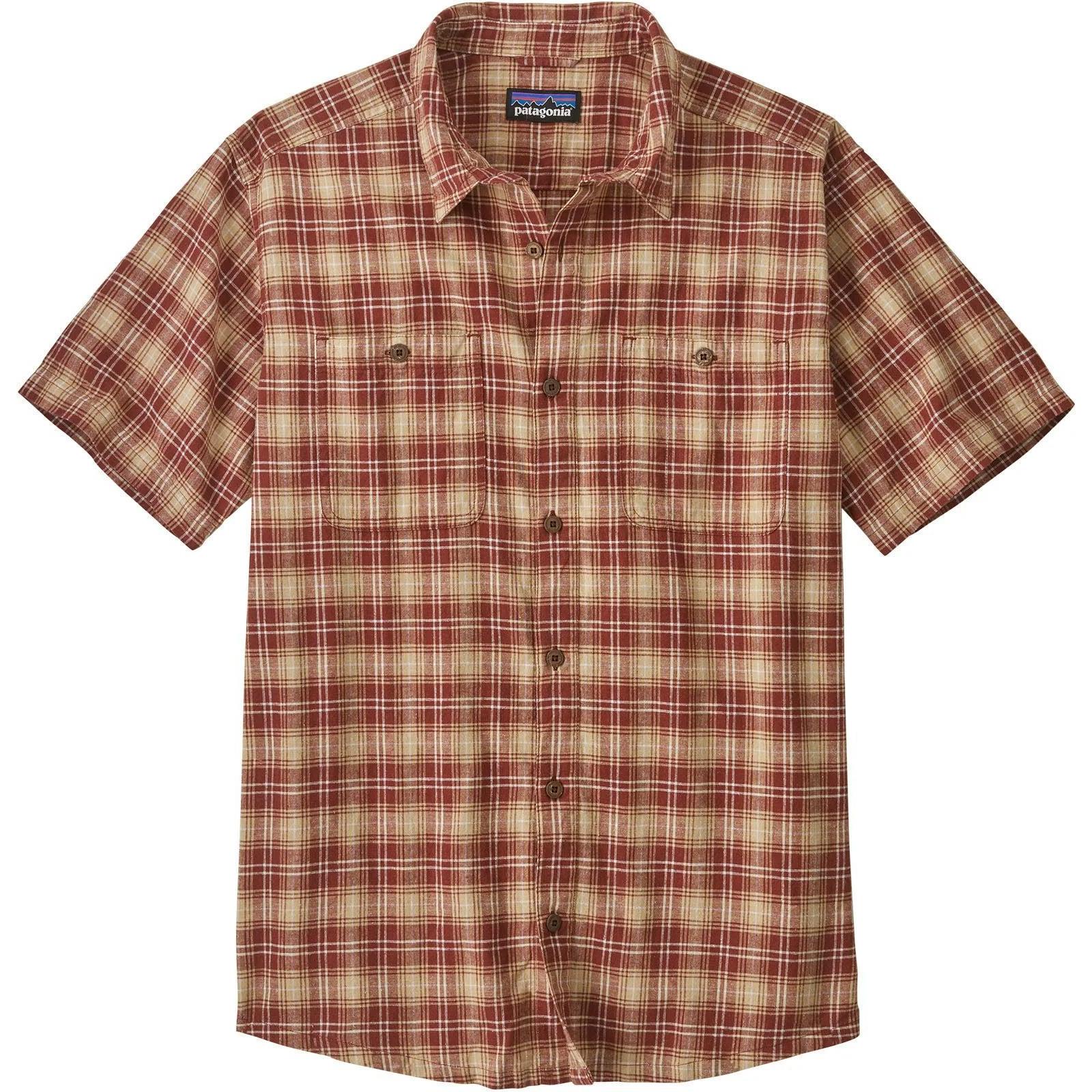 PATAGONIA Men's Short Sleeve Back Step Button-Down Shirt