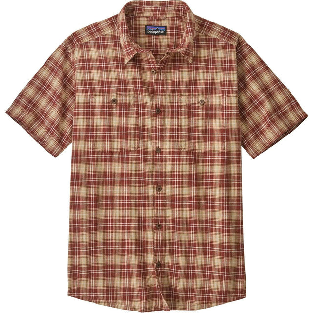 PATAGONIA Men's Short Sleeve Back Step Button-Down Shirt